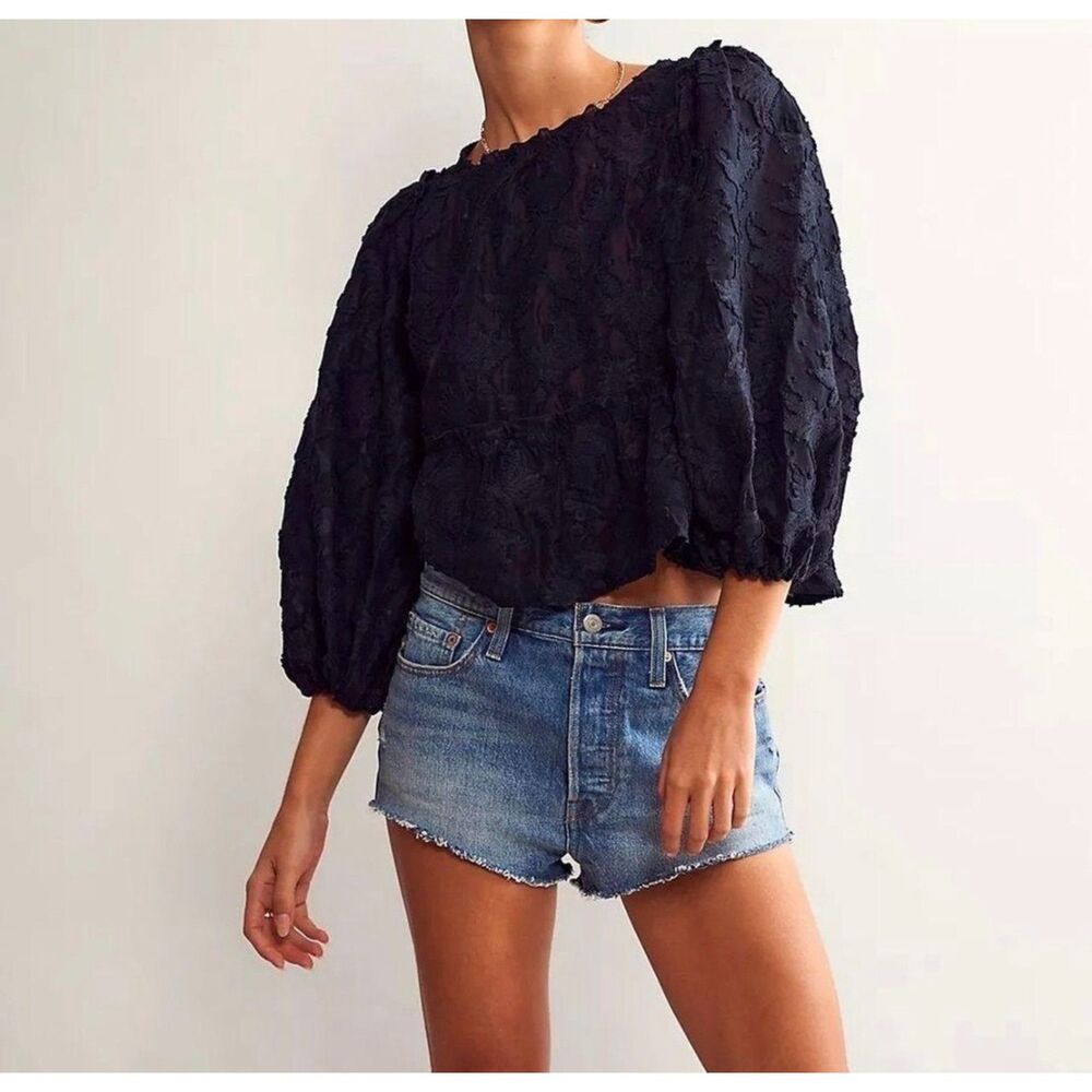 Free People Callie Puff Sleeve Blouse | Size: XS